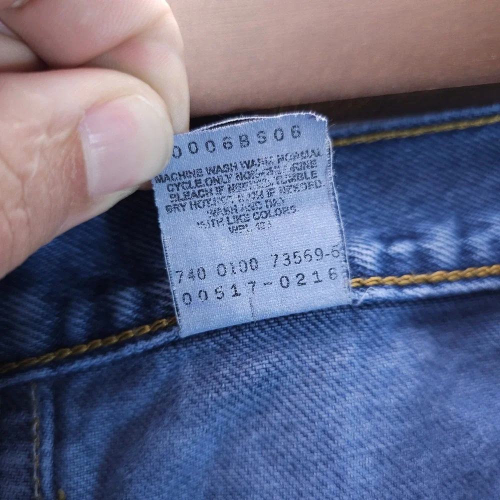 Levi's 517 Mens 33x29 Blue Y2K Bootcut‎ Jeans Faded Distressed Streetwear Denim